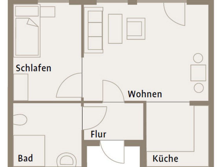 Grundriss einer Wohnung - Immanuel Miethaus